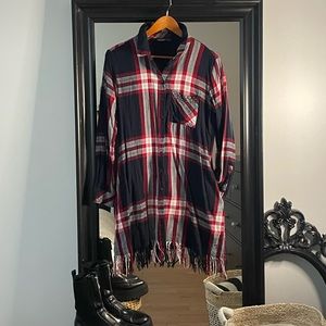 Zara Basic plaid dress